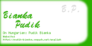 bianka pudik business card